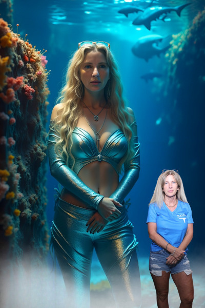 AI Photo Booth mermaid theme transformation