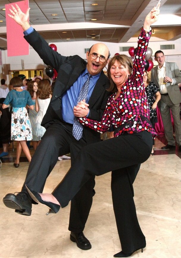 Guests dancing at an event
