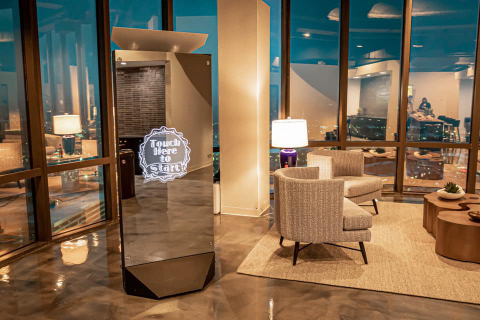 The Mirror X giant photo booth